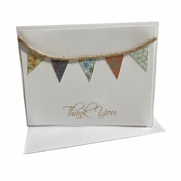Banner Thank You Card Bundle Set of 7 White - Picture 1 of 10